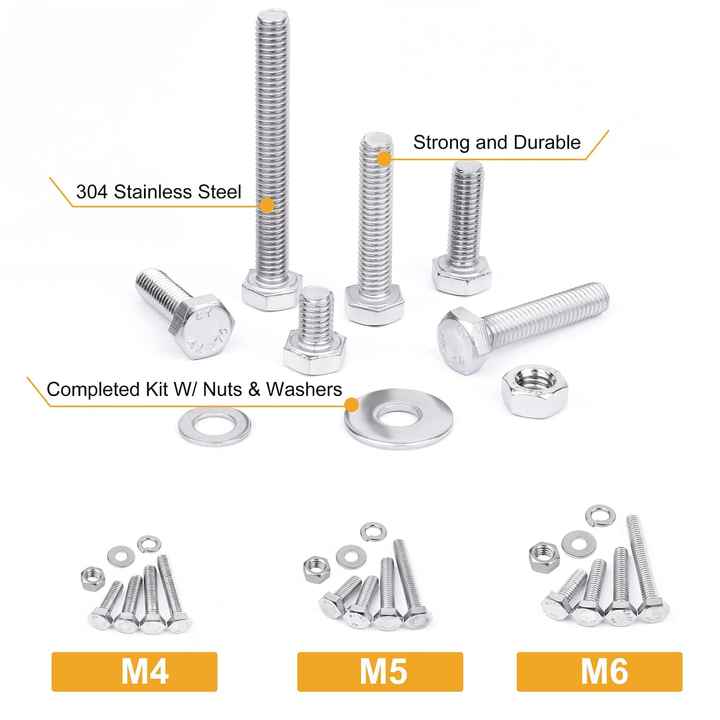 Stainless steel bolt series
