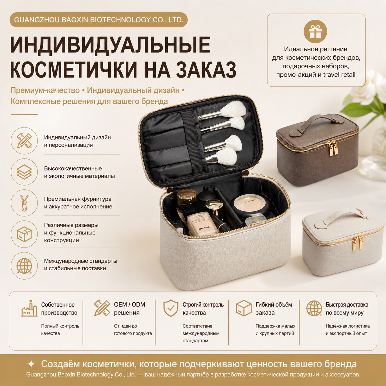 Индивидуальные косметички как новый инструмент развития косметических брендов: тенденции рынка и инновационные решения