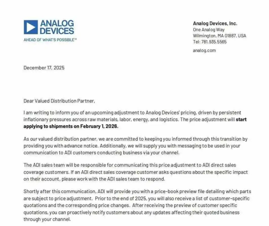 Резкий рост цен на компоненты! Десятки производителей публикуют уведомления о корректировке цен