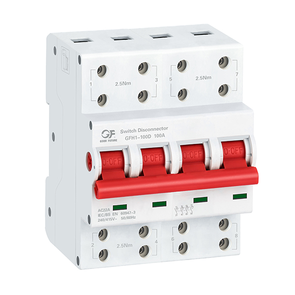 Разъединитель GFH1-100D (с двумя винтовыми зажимами)