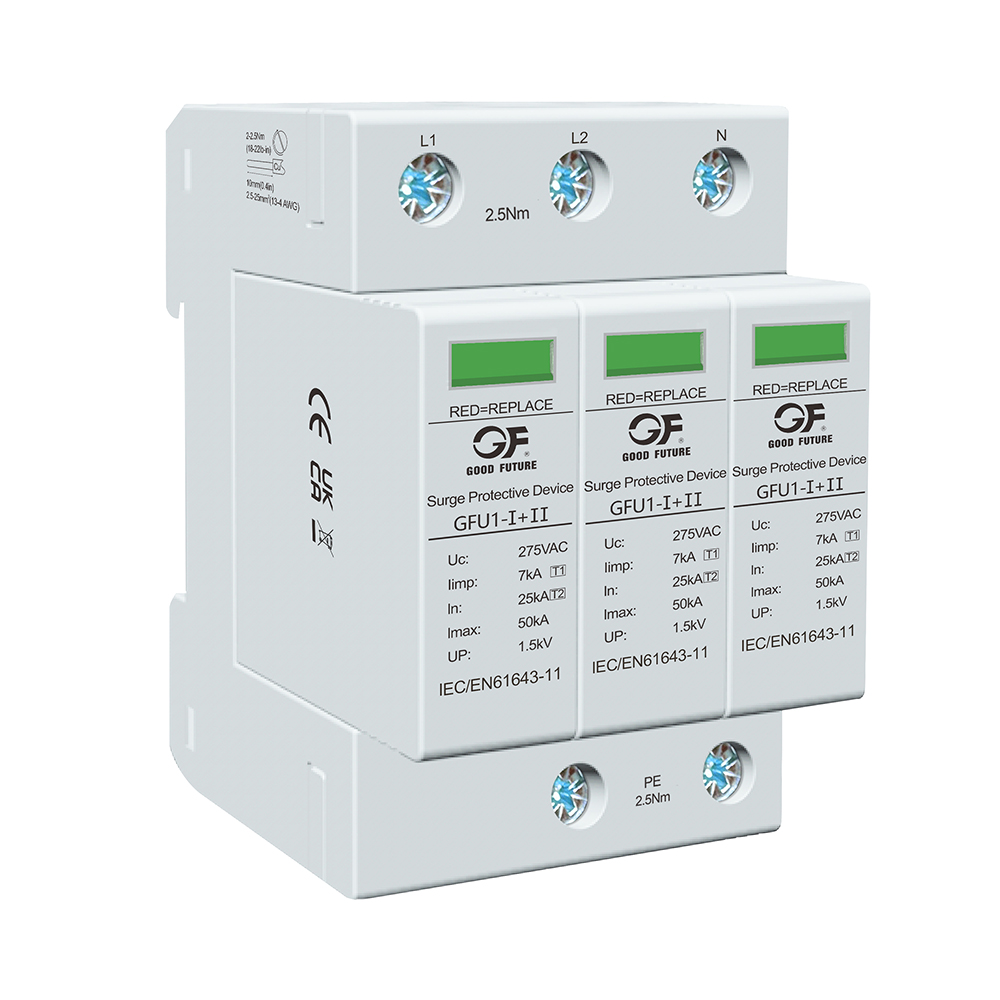 Устройство защиты от перенапряжений (УЗИП) комбинированное (I+II) для сетей переменного тока GFU1Z-Ⅰ+Ⅱ