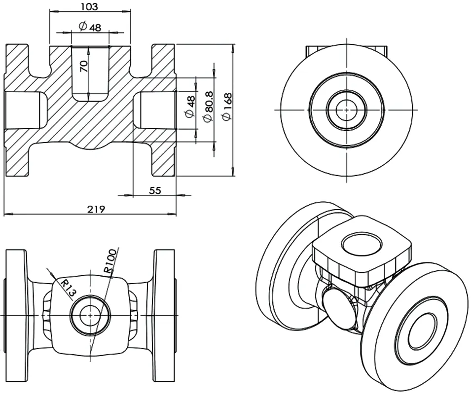 Рисунок 1. Чертеж ковки.