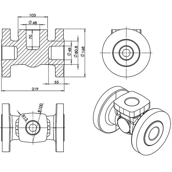 Исследование-процесса-многонаправленной-штамповки-корпуса-трехходового-фланцевого-задвижного-клапана