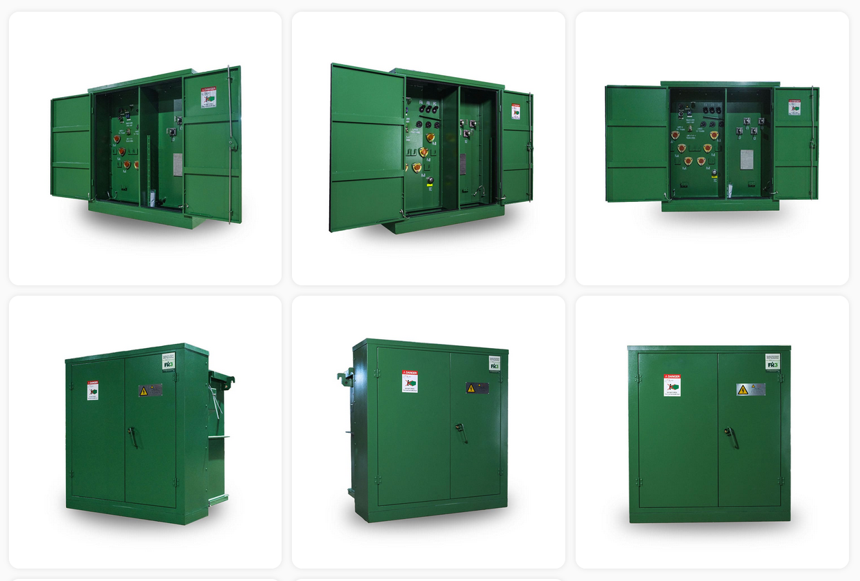 Трехфазные падовые масляные распределительные трансформаторы мощностью 160 кВА, 200 кВА, 250 кВА