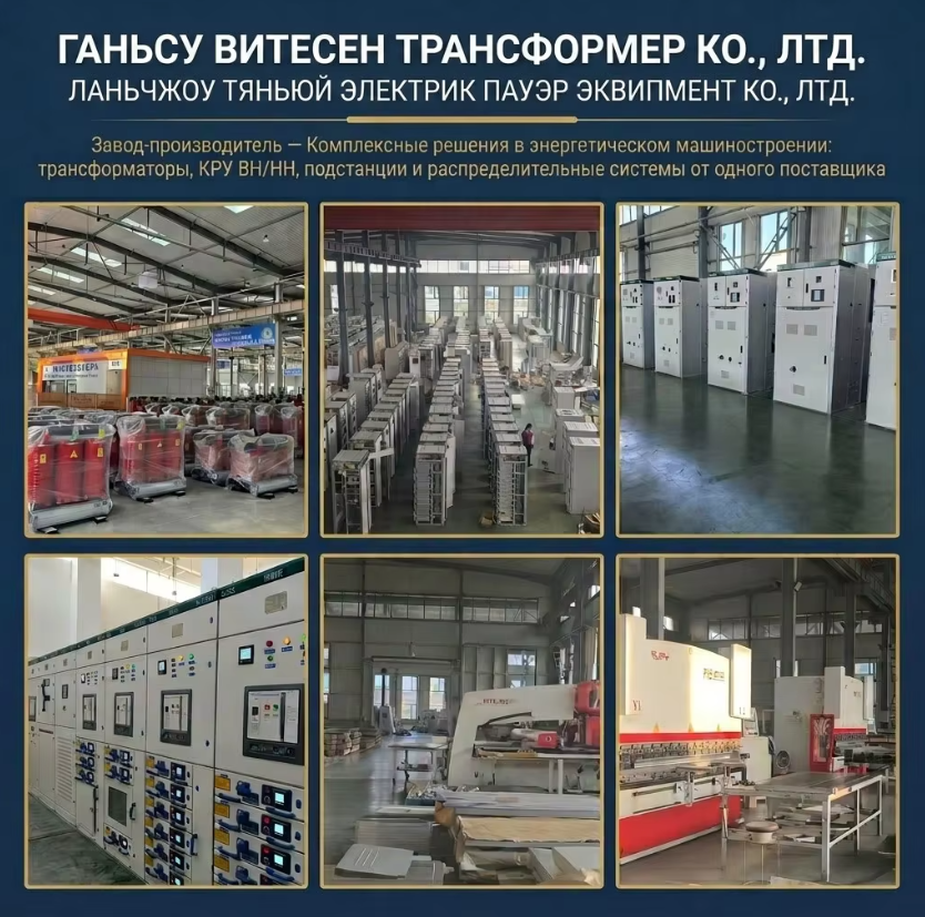 для коммерческих и жилых объектов успешно завершен | Компания Lanzhou Tianyu Power за 1 месяц завершила проект «под ключ» по установке сухого трансформатора и распределительных устройств высокого и низкого напряжения.