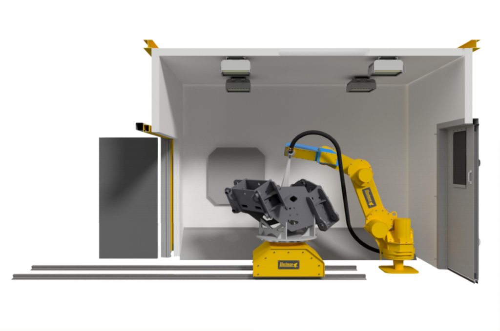 Робот-пескоструй CR серии — совершенно новый компактный робот-пескоструй