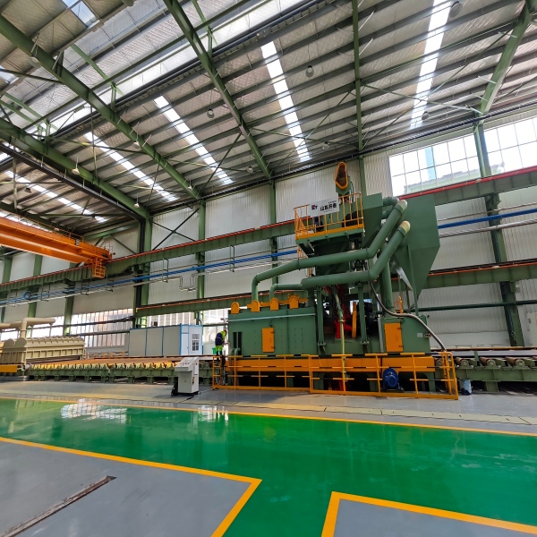 Q69 серия дробеструйный очиститель для стальных плит и профилей