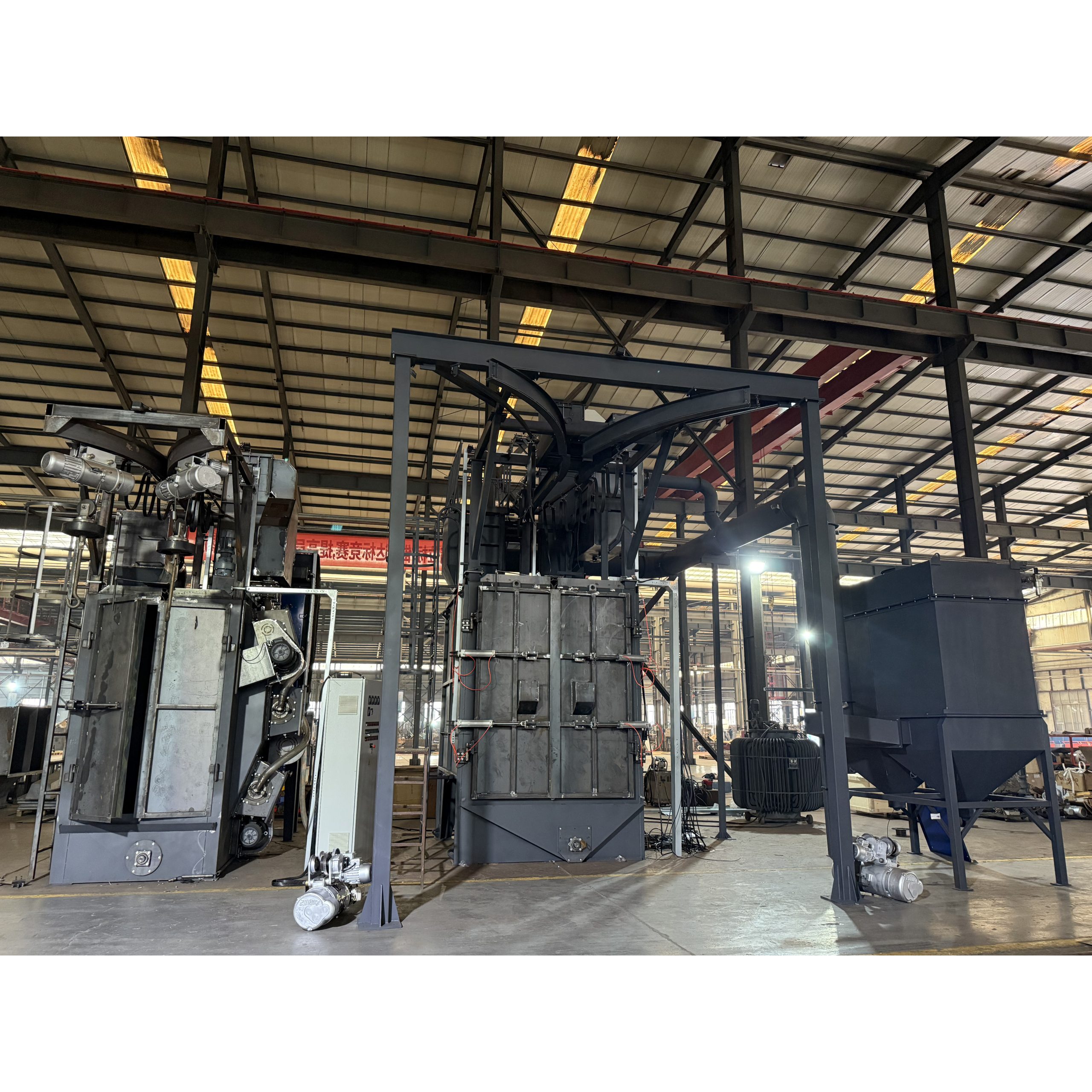 Установка дробеструйной очистки подвесного типа 3720E компании Шаньдун Кайтай готова к отправке в Турцию