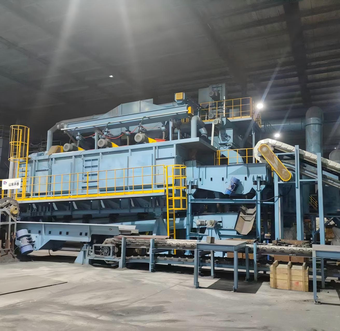 Серия Кайтай DT14: Непрерывная Сквозная Дробеструйная Машина с Качающимся Столом