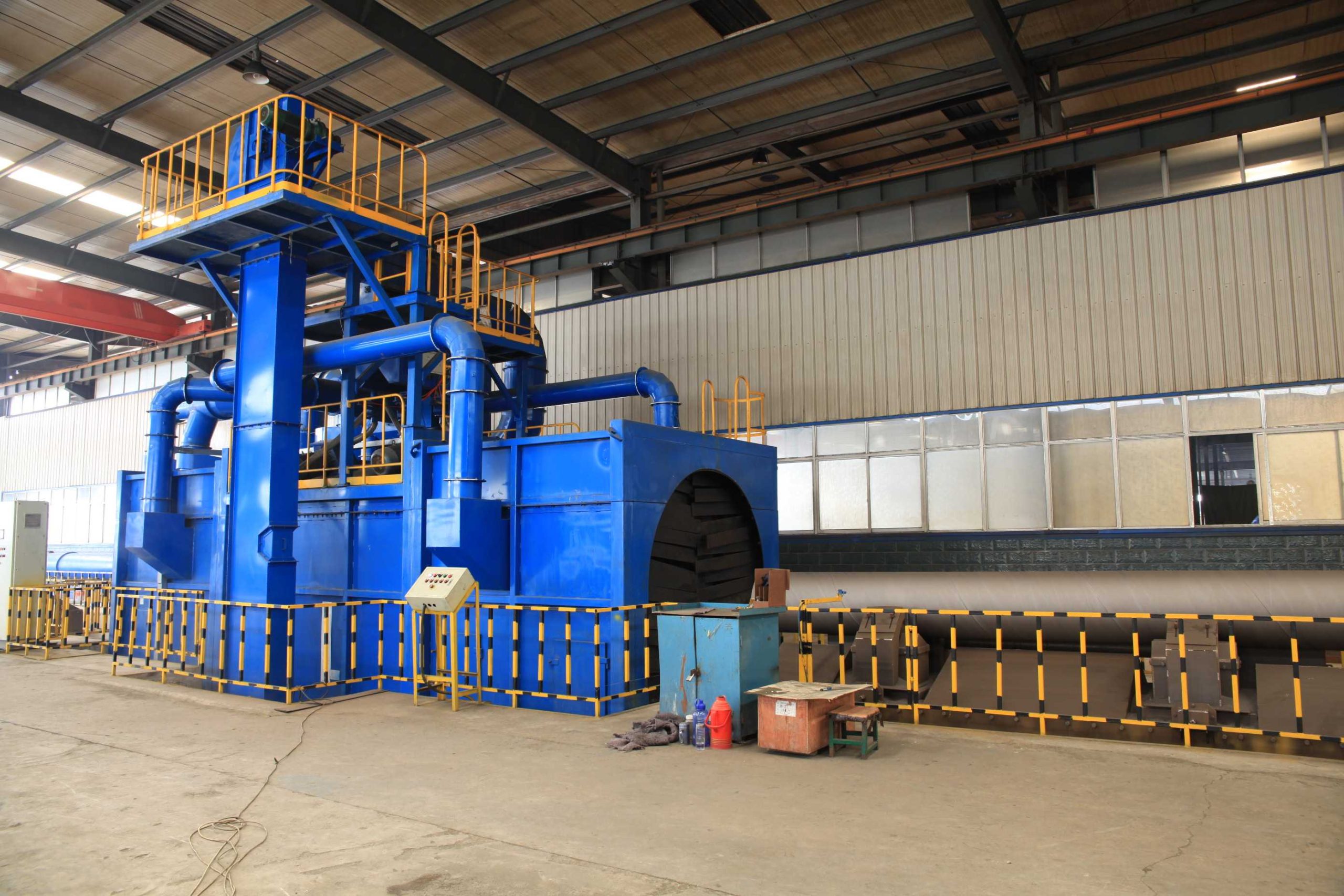 QGN серия дробеструйный очиститель для внутренней