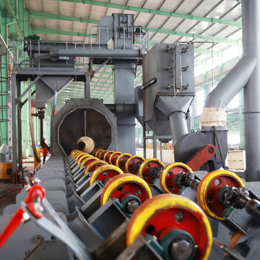 QGW серия дробеструйный очиститель для наружной стенки труб