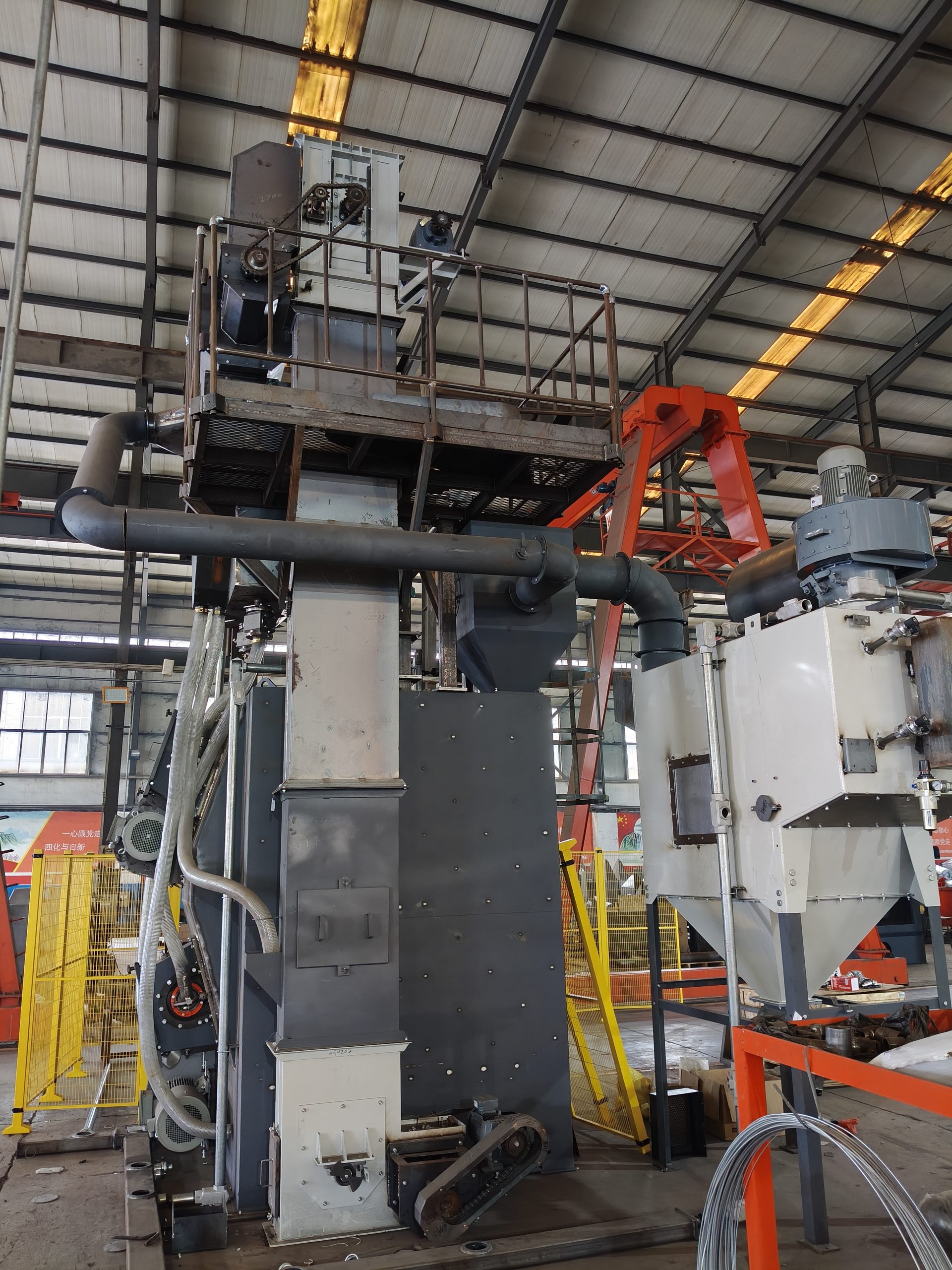 Q37 подвесных дробеструйных машин Шаньдун Кайтай для Бразилии