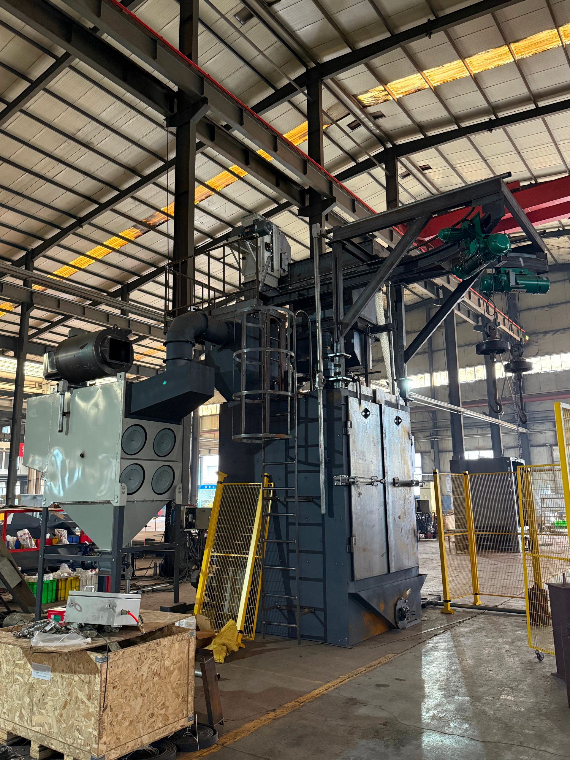 Q37 подвесных дробеструйных машин Шаньдун Кайтай для Бразилии