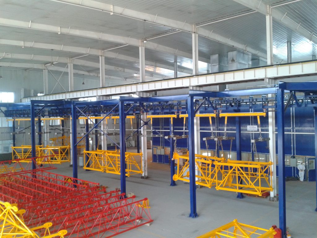 Q48 Серия непрерывный проходной стальной гусеничный дробеструйный очиститель с регулируемым углом наклона