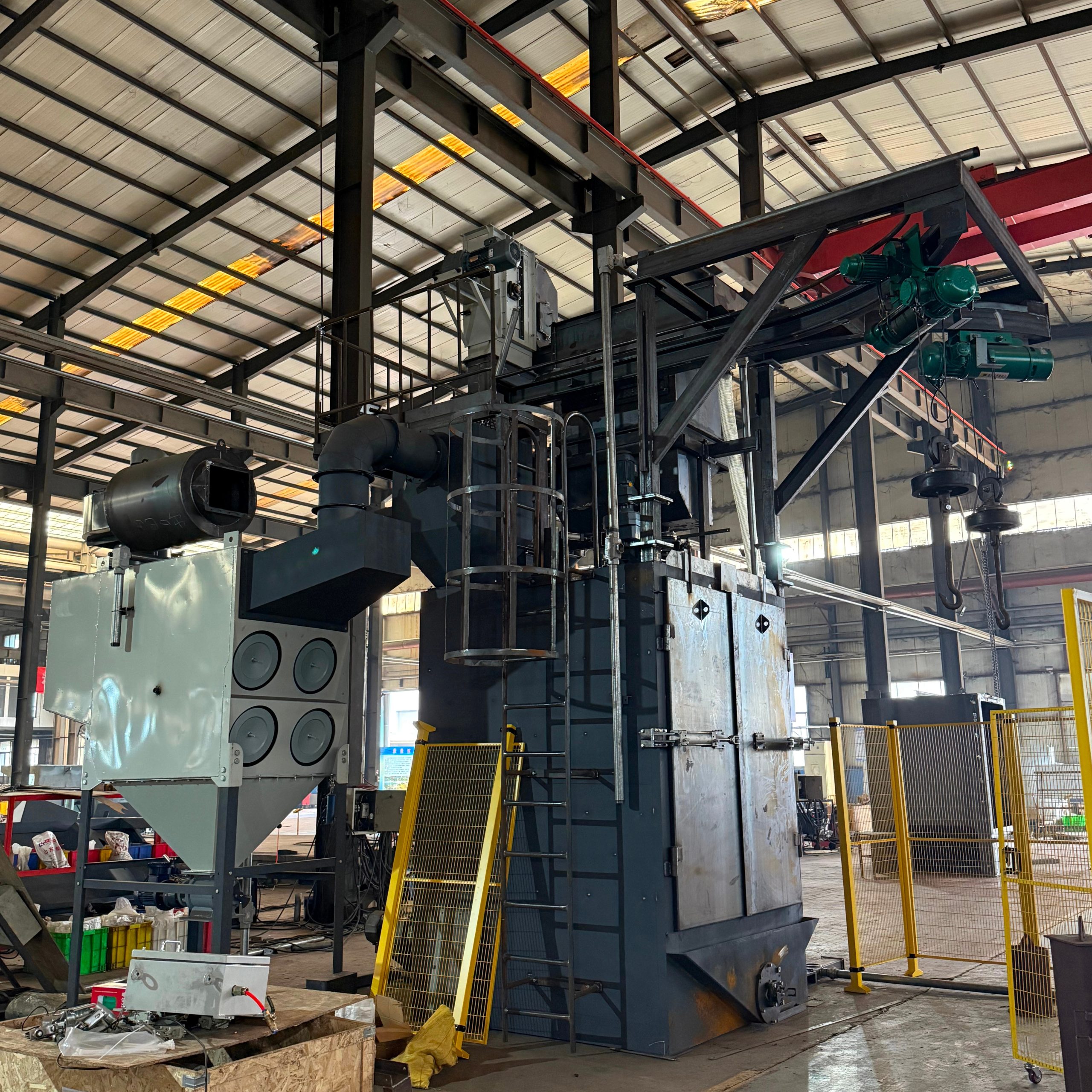 Q37 подвесных дробеструйных машин Шаньдун Кайтай для Бразилии