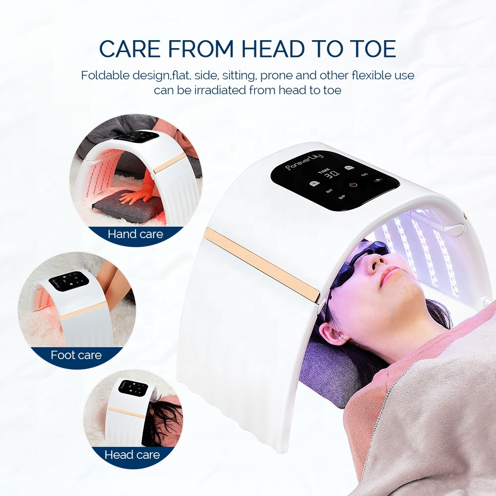 Новейшая цветная фотонная омолаживающая маска PDT используется в оборудовании для фототерапии