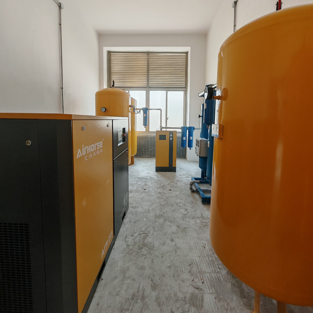 Guangzhou Airhorse Compressor Co., Ltd. успешно завершила проект по установке системы сжатого воздуха