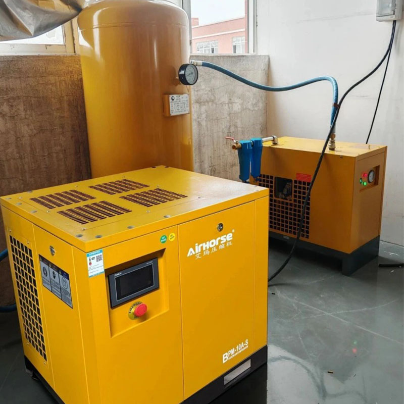 Один воздушный компрессор стабилизирует работу всей производственной линии | Пример применения винтового воздушного компрессора Airhorse PM VSD мощностью 15 кВт