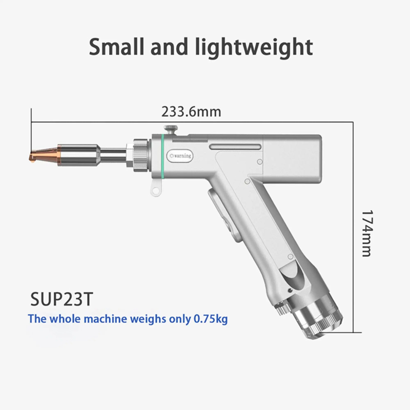 Портативная лазерная сварочная головка SUP 23T 23S мощностью 3000 Вт