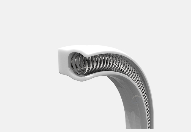 PTFE сальник с пружинным усилителем