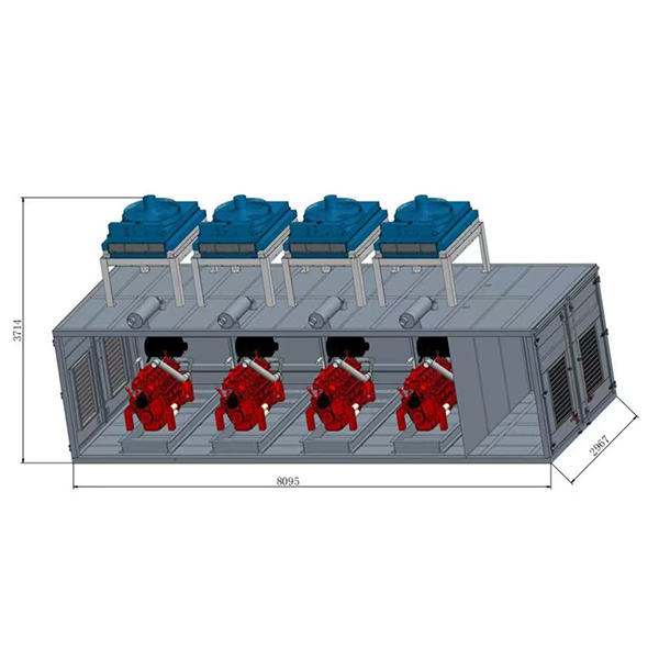Блочно-модульная генераторная установка мощностью 1200 кВт