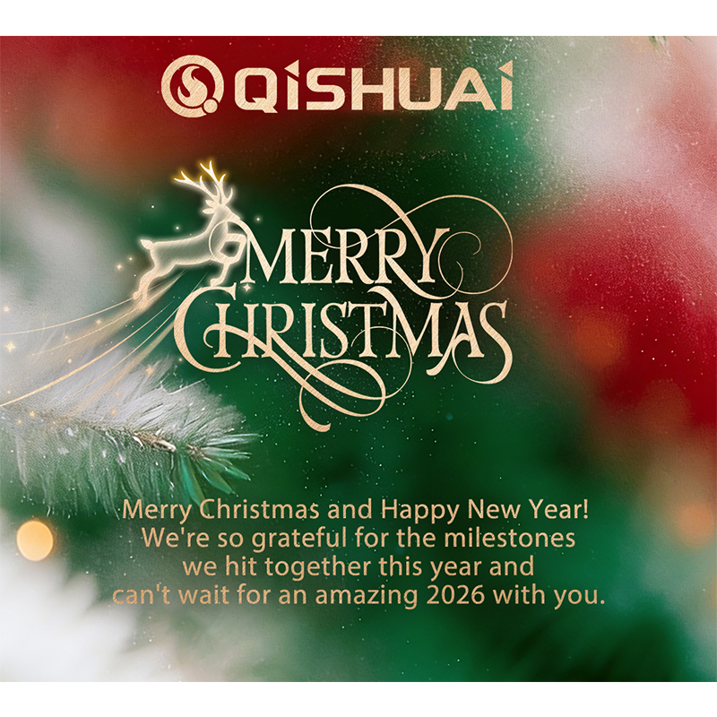 С Рождеством! Поздравления с праздниками и износостойкие решения от Shandong Qishuai Wear-Resistant Equipment.
