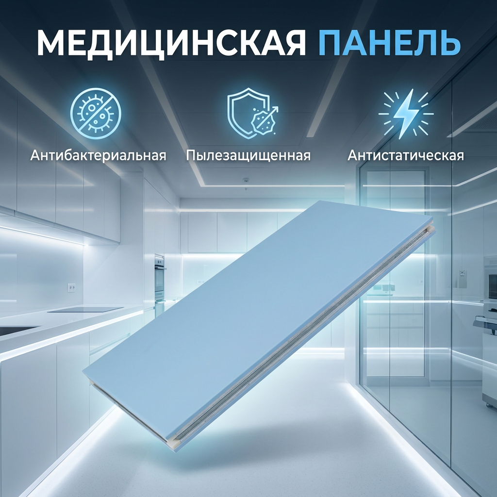 Три ключевые особенности медицинских чистых панелей