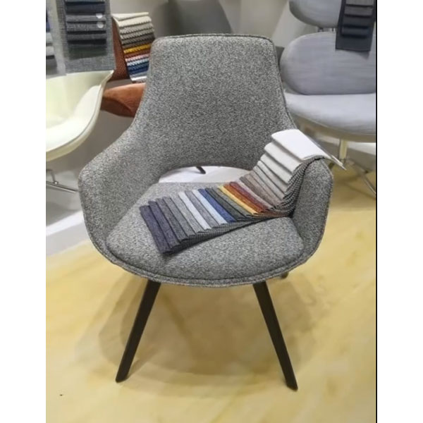 Запуск нового продукта | Минималистичное поворотное кресло с льняными подлокотниками: восстановление баланса комфорта между офисом и домом