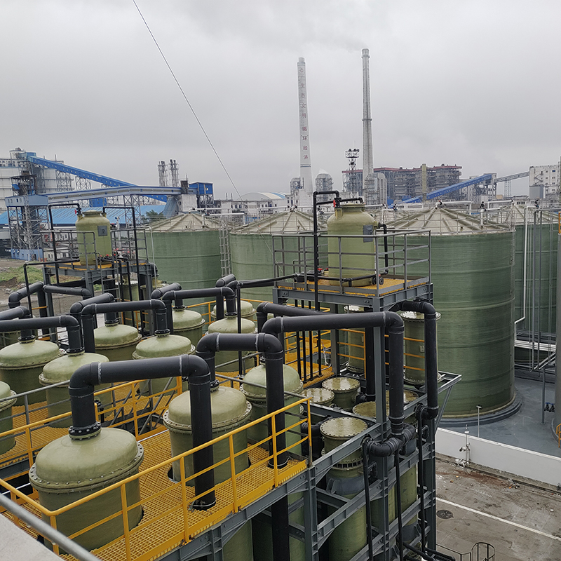 Абсорбционная колонна для отходящих газов FRP