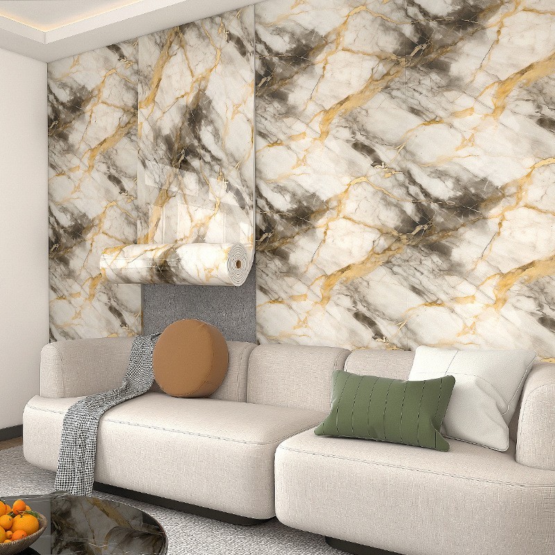 2мм Утолщенная мраморная самоклеящаяся пленка для стен