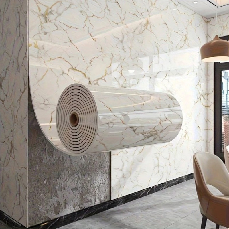 2мм Утолщенная мраморная самоклеящаяся пленка для стен