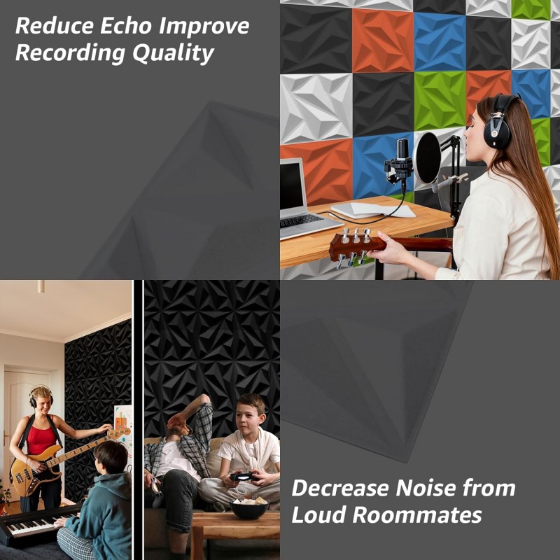 3D полиэфирная акустическая панель для стен