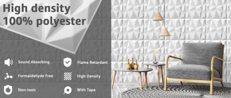 3D полиэфирная акустическая панель для стен 2 (1)