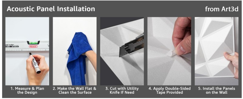 3D полиэфирная акустическая панель для стен 2 (8)