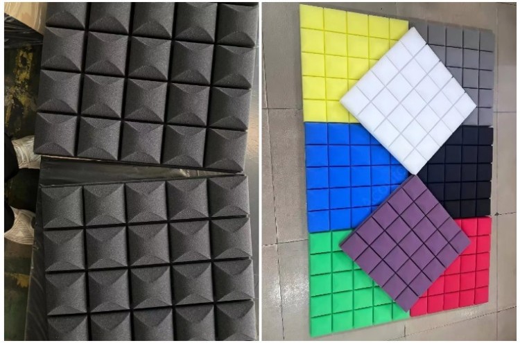 50 см акустическая пена для стен с ромбовидным дизайно (4)