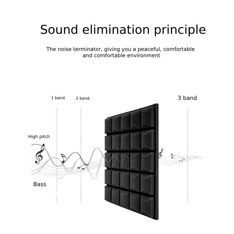 50 см акустическая пена для стен с ромбовидным дизайно