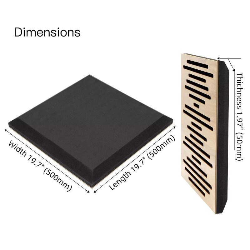 Акустическая деревянная диффузионная панель для стен