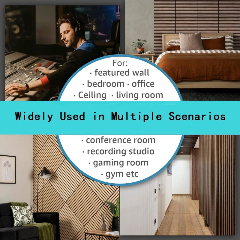 Акустические панели из МДФ и полиэфирного волокна для стен и потолков