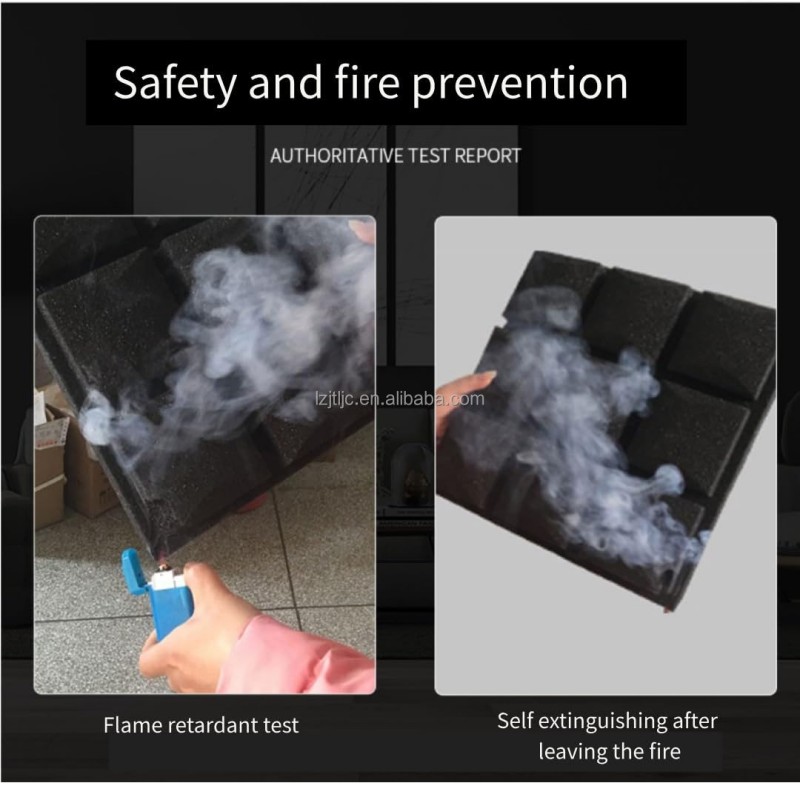 Акустические панели с ромбовидным дизайном для студии 2 (5)