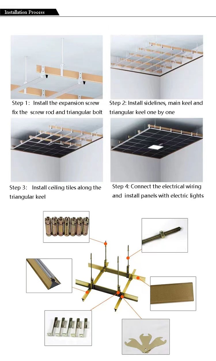Алюминиевые кассетные панели для потолка2 (5)