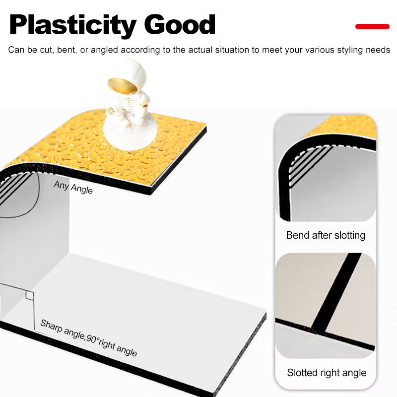 Древесноволокнистая плита из бамбука с волнообразным рисунком