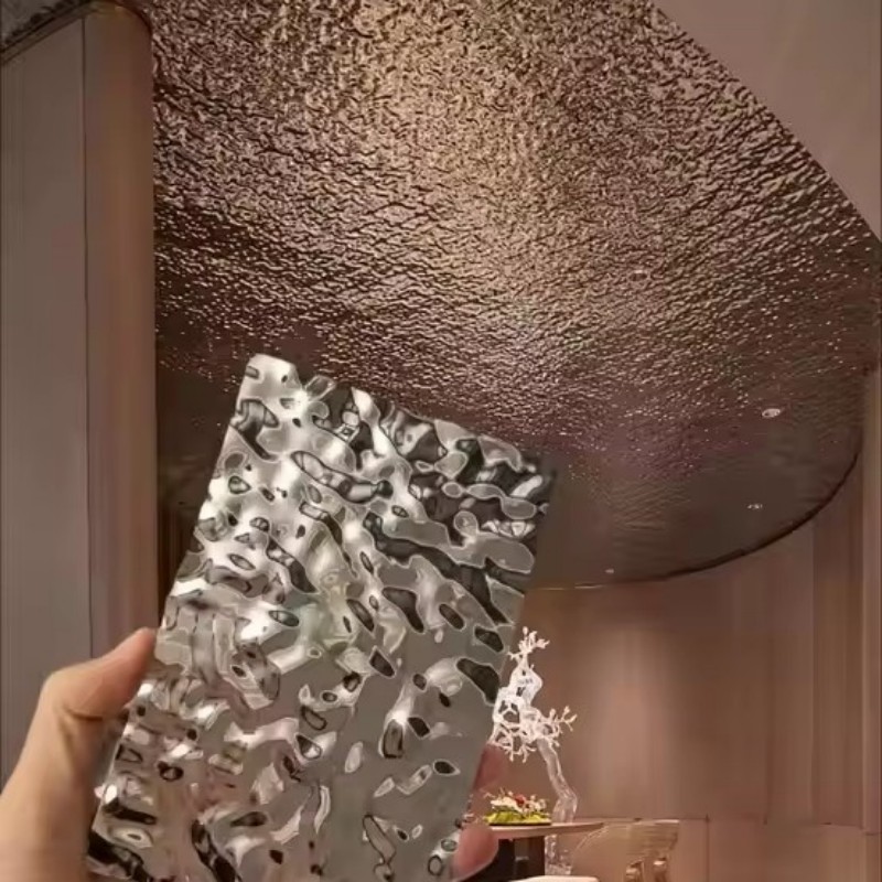 Древесноволокнистая плита из бамбука с волнообразным рисунком