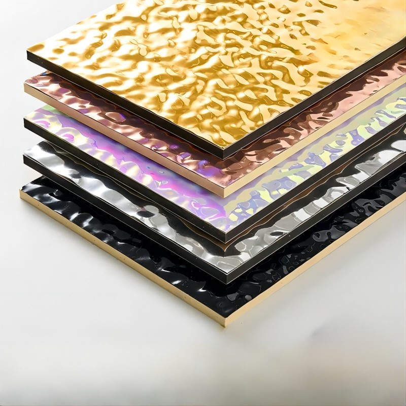 Древесноволокнистая плита из бамбука с волнообразным рисунком