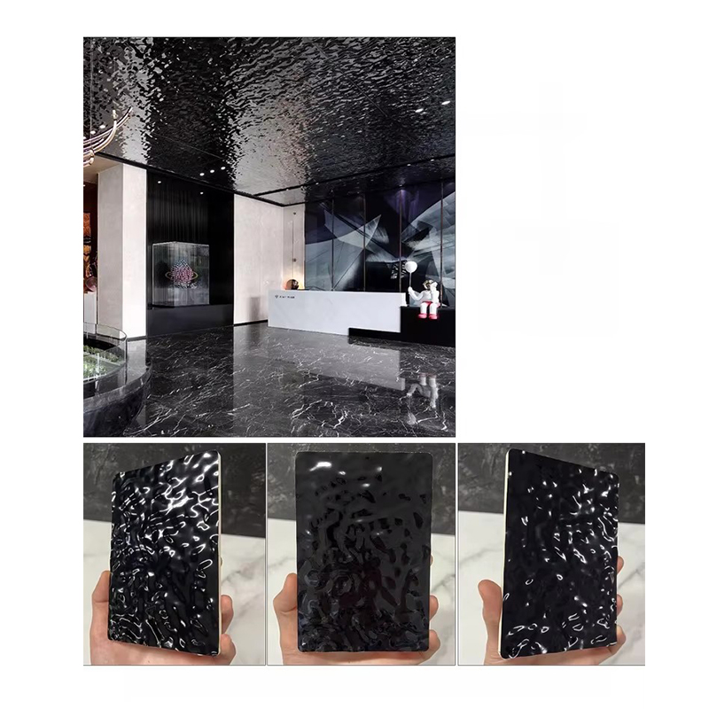 Древесноволокнистая плита из бамбука с волнообразным рисунком