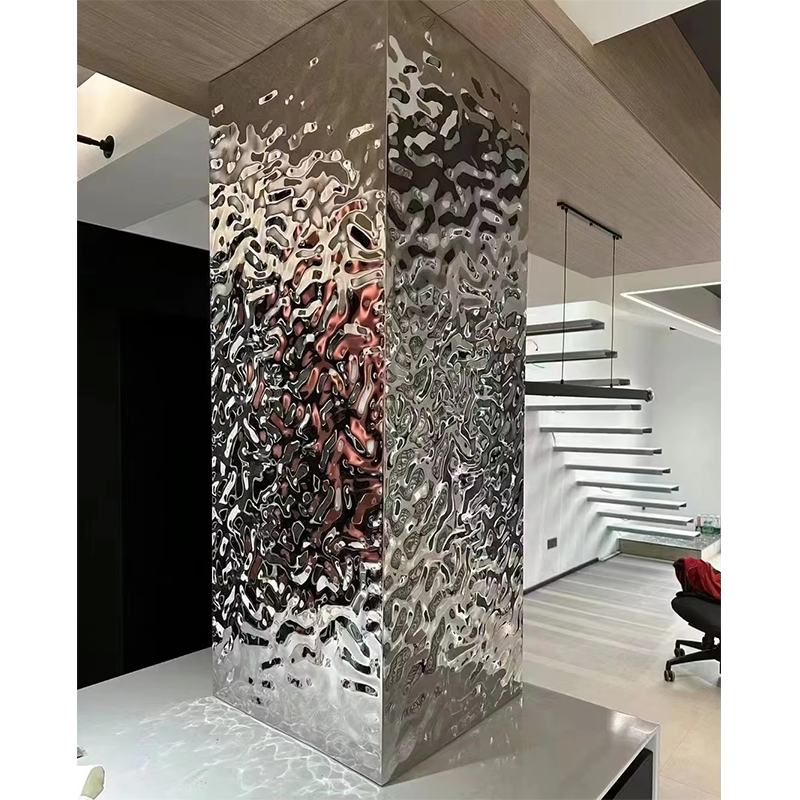 Древесноволокнистая плита из бамбука с волнообразным рисунком