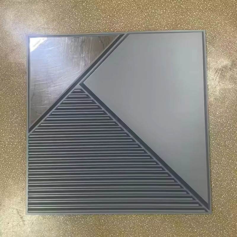 Золотая 3d-стеновая панель