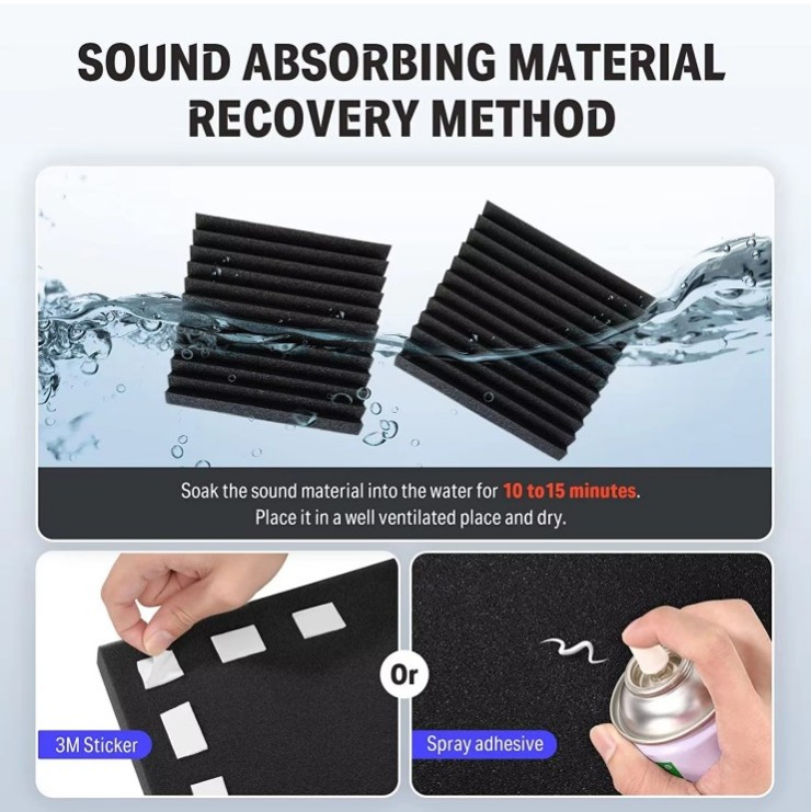 Клиновидный акустический поролон 4212 (4)