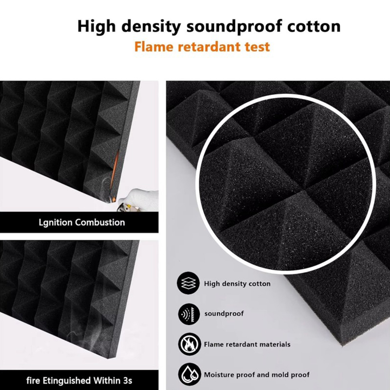 Пирамидальный звукопоглощающий хлопок