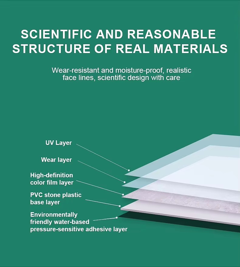 Самоклеящаяся ПВХ плитка под мрамор для пола 2 (2)