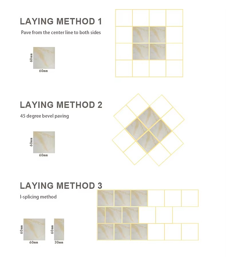 Самоклеящаяся ПВХ плитка под мрамор для пола 2 (6)